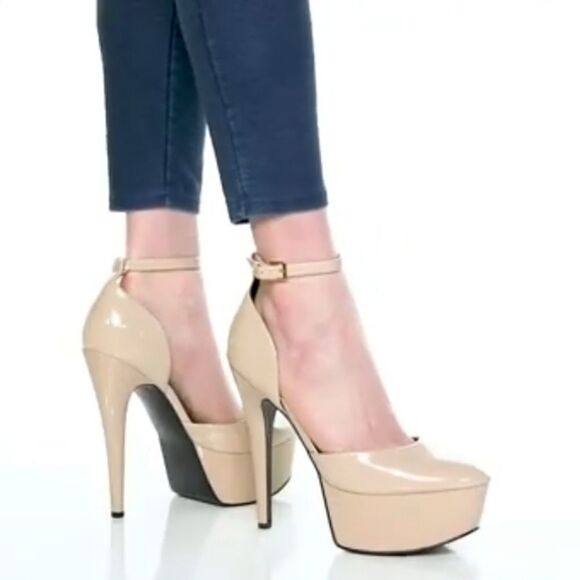 GUESS RACHAL PATENT ANKLE STRAP D'ORSAY PLATFORM PUMPS DILLARD'S - Picture 12 of 16